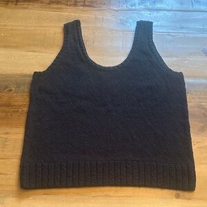 LOFT Black Knit Sweater Tank